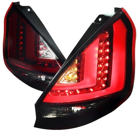 Overtime LED Tail Lights for 11 to 12 Ford Fiesta Red & Smoke OV2654291